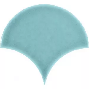 Плитка настенная Carmen Ceramic Art Escamas Dynamic Celeste голубой 15,5х17 см