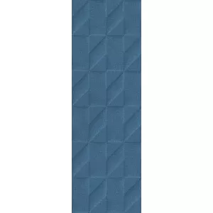 Плитка настенная Marazzi Outfit Blue Struttura Tetris 3D синий 25x76 см