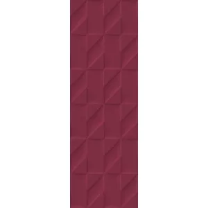 Плитка настенная Marazzi Outfit Red Struttura Tetris 3D красный 25x76 см