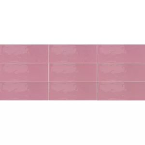 Керамическая плитка Azulev Rev. Diverso rosa slimrect pri розовый 25х65 см