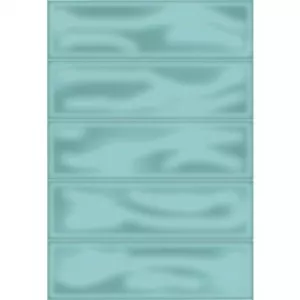 Плитка настенная Керамин Метро 4Т зеленый 27,5*40 см