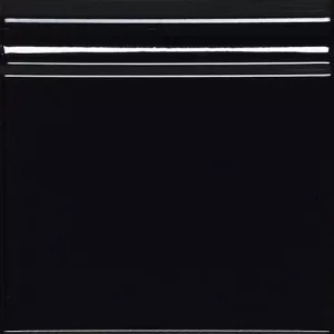 Бордюр Carmen Ceramic Art Zocalo Negro черный 15х15 см