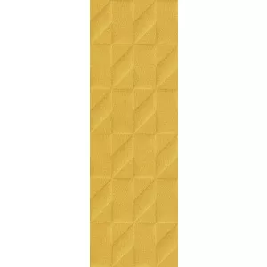 Плитка настенная Marazzi Outfit Ocher Struttura Tetris 3D желтый 25x76 см